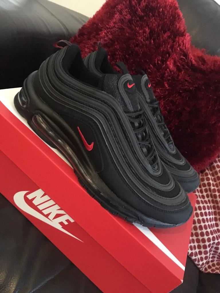 air max 97 black with blue tick